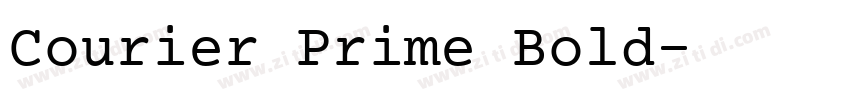 Courier Prime Bold字体转换